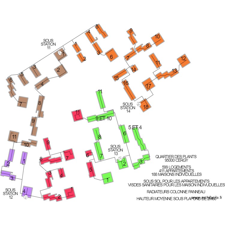 QUARTIER DES PLANTS CERGY. Plan de 0 pièce et 0 m2