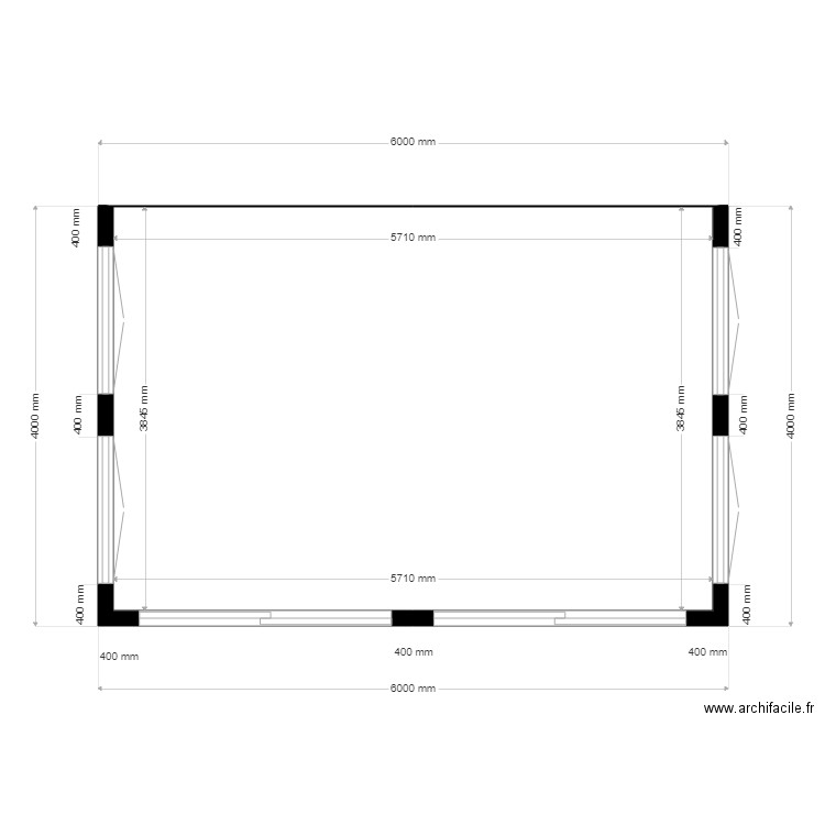 extension. Plan de 0 pièce et 0 m2