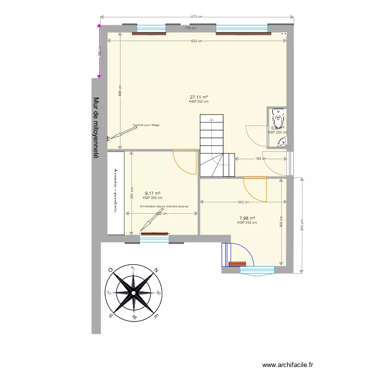 FELIX rez de chauss&eacute;e. Plan de 
