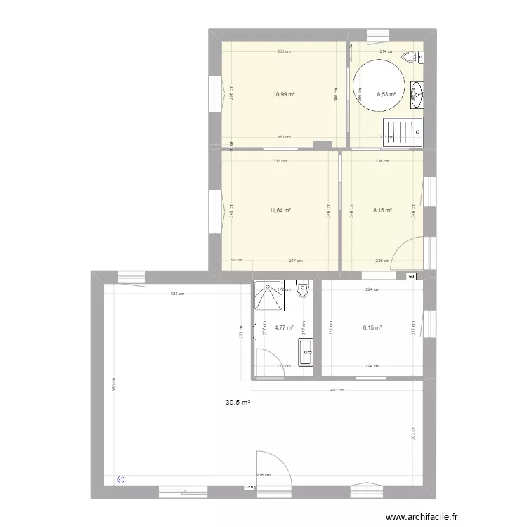 plan villa 2. Plan de 