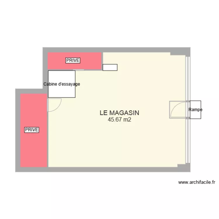 LE MAGASIN . Plan de LE MAGASIN . Plan de