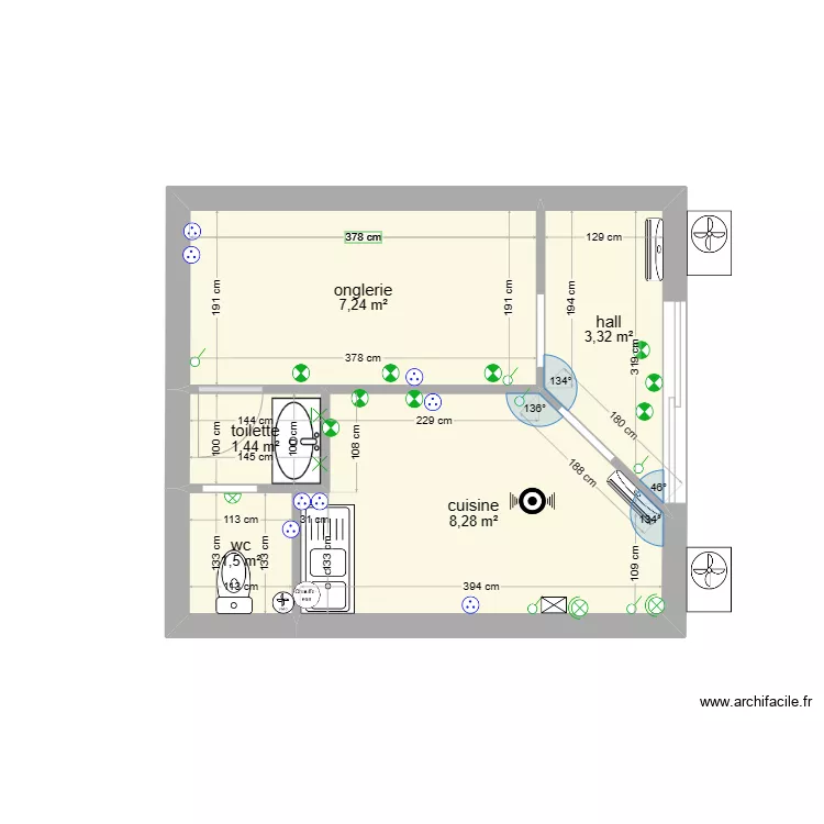 LOCAL TAVIGNANO. Plan de 