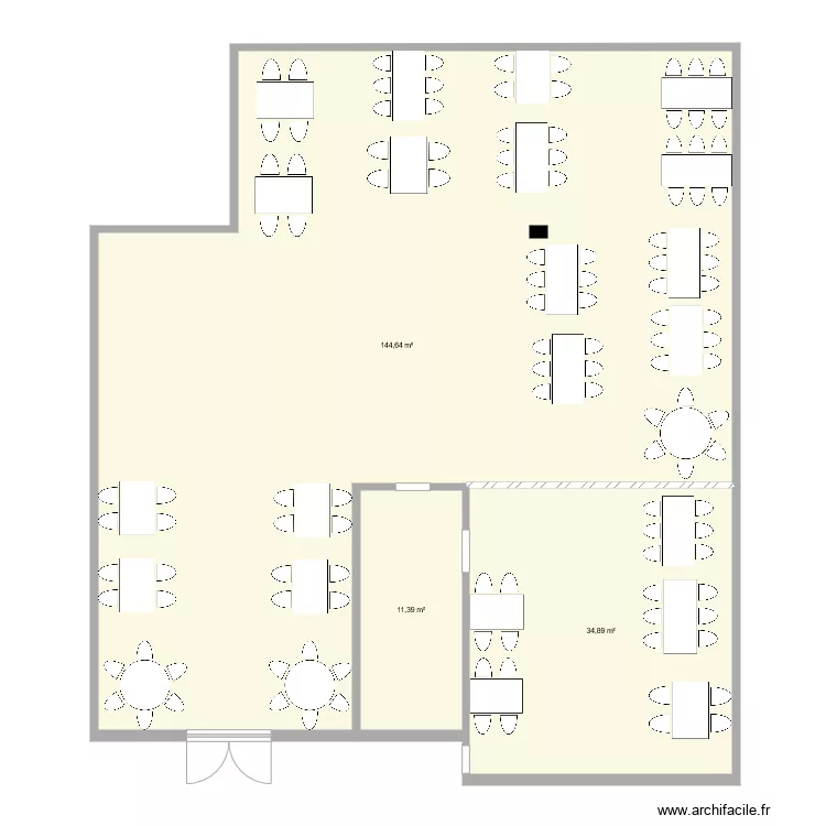 planc salle le 32. Plan de 