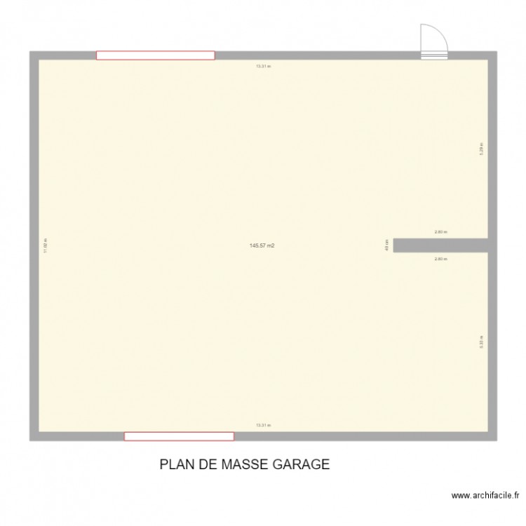 PLAN DE MASSE GARAGE la salle. Plan de 0 pièce et 0 m2