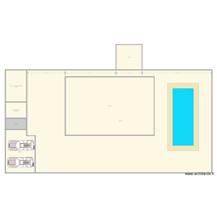 Plan de masse v3. Plan de 0 pièce et 0 m2