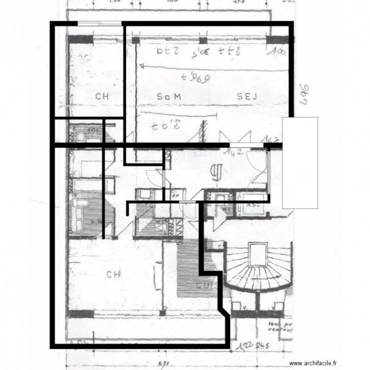 01plan Neuilly. Plan de 0 pièce et 0 m2