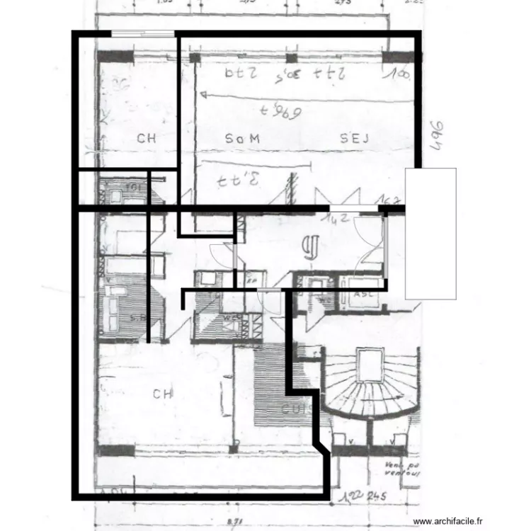 01plan Neuilly. Plan de 