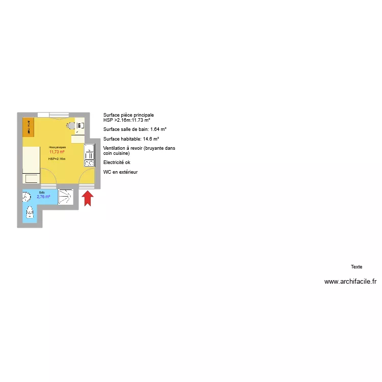 Plan d&eacute;rogation 11 Bld Courbet NANTES. Plan de 