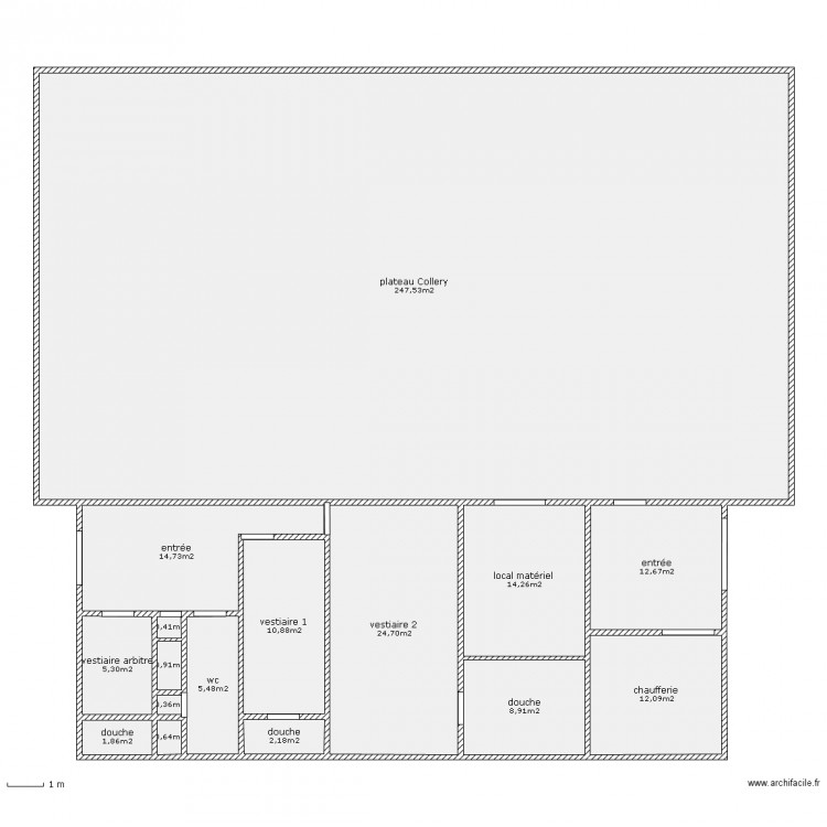 Gymnase Francois Collery. Plan de 0 pièce et 0 m2