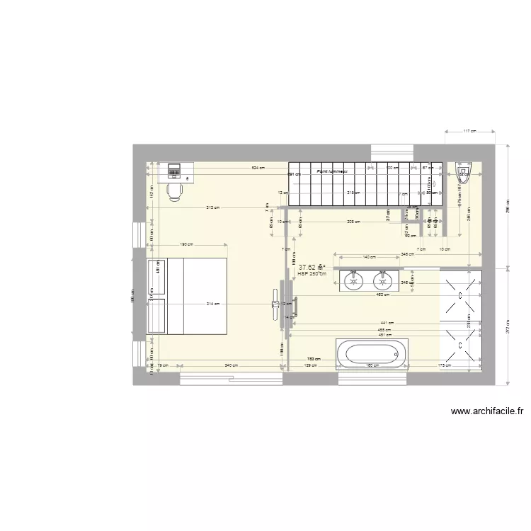 Tritons ch maitre V4 1709. Plan de 