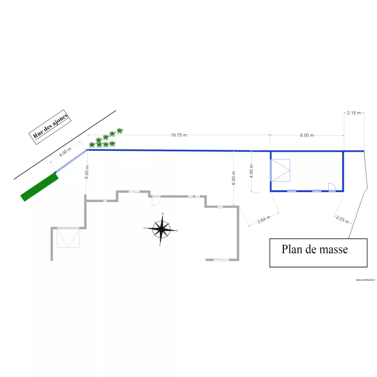 Plan masse 2. Plan de 