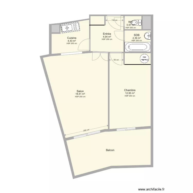 APPARTEMENT NICE V00. Plan de 