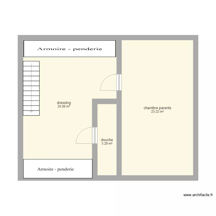 Plan grenier El&eacute;onore. Plan de 