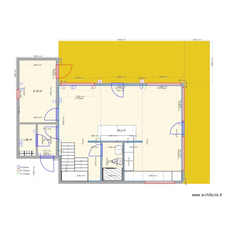 Michael 105 2. Plan de 14 pièces et 137 m2