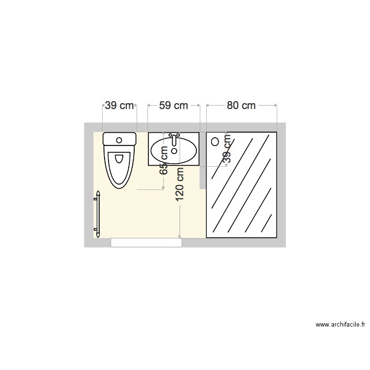 SDB MILLET BARBARA. Plan de 0 pièce et 0 m2