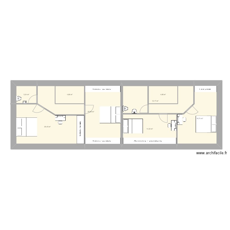 lanvellec rdc. Plan de 0 pièce et 0 m2