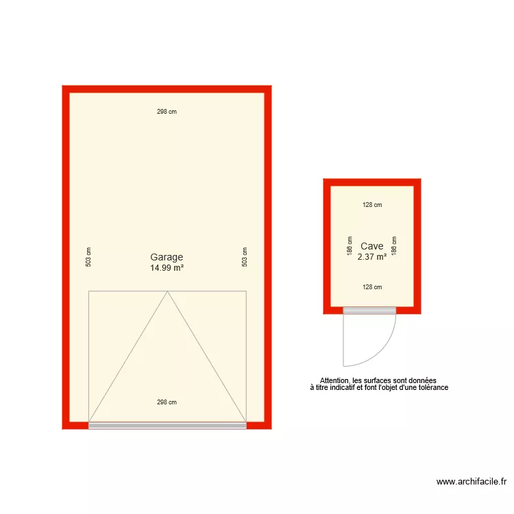 BI 2367 annexe c&ocirc;t&eacute;. Plan de 