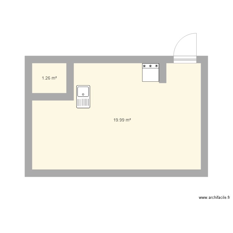 Cuisine. Plan de 0 pièce et 0 m2