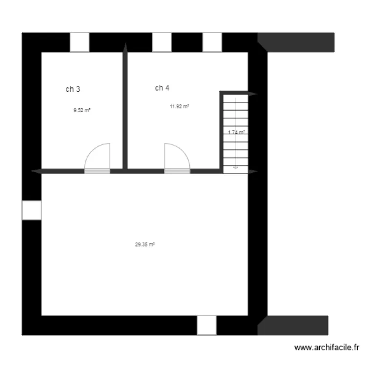 plan PEYRARD Estivareilles. Plan de 