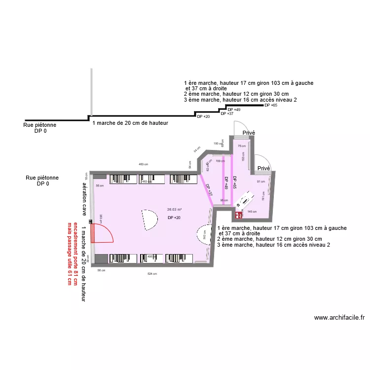 INFINI LIEGE AVANT TRAVAUX. Plan de 