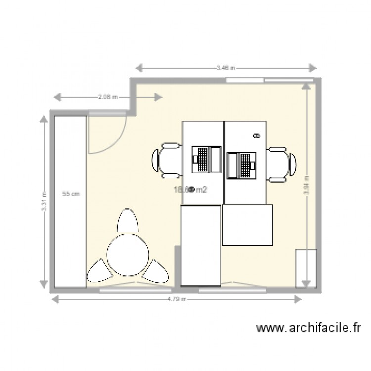 bureau RH Etsup projet 3. Plan de 0 pièce et 0 m2