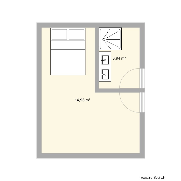 Chambre st leu . Plan de 0 pièce et 0 m2