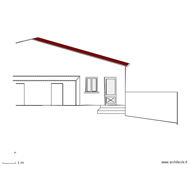 Facade Sud. Plan de 0 pièce et 0 m2