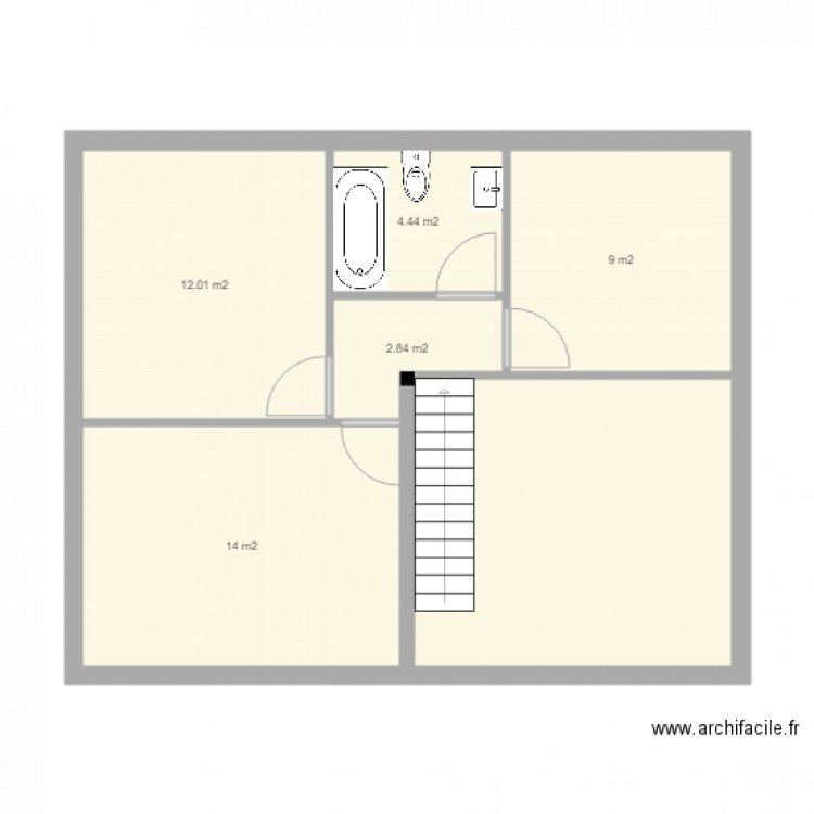 étage philippe 3. Plan de 0 pièce et 0 m2
