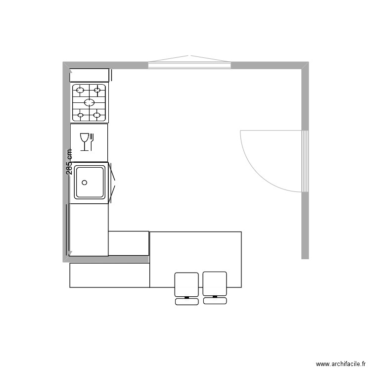 precy ciusine . Plan de 0 pièce et 0 m2