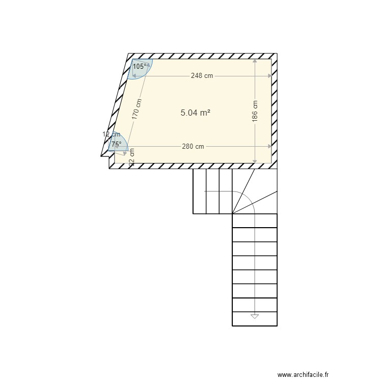 plan salle de bain locatif. Plan de 0 pièce et 0 m2