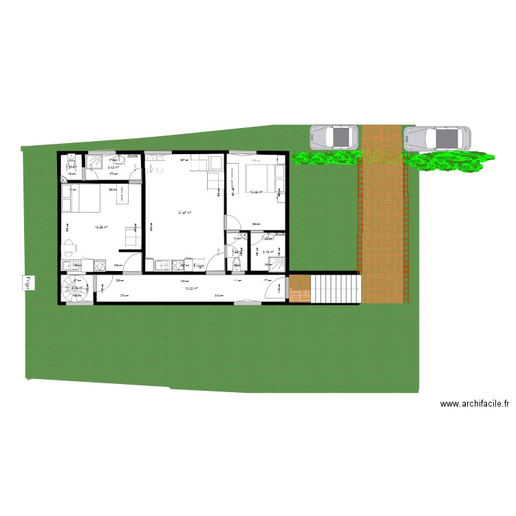 coté super Batiment Droit 1 er 2 et Parking Octobre. Plan de 0 pièce et 0 m2