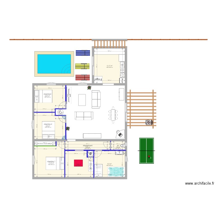 1aa. Plan de 0 pièce et 0 m2