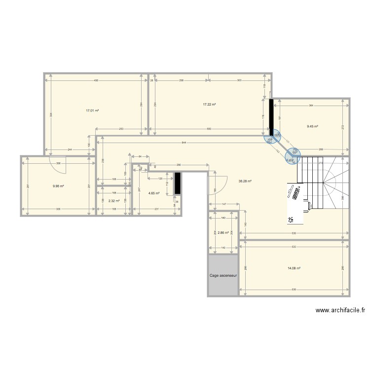 Cabinet Etage 1. Plan de 0 pièce et 0 m2