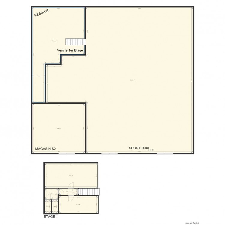 Plan Sport 2000. Plan de 0 pièce et 0 m2