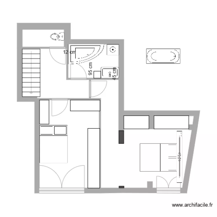 Le Plessis niveau bas projet sans casser le porteur. Plan de Le Plessis niveau bas projet sans casser le porteur. Plan de