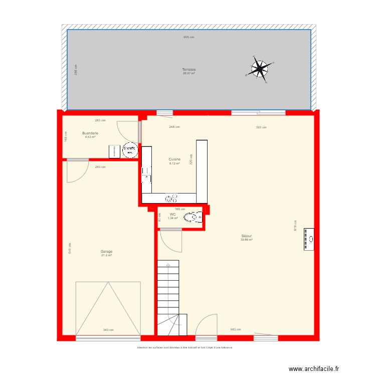 BI2265 RDC. Plan de 0 pièce et 0 m2