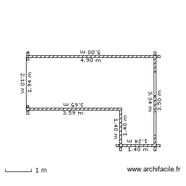 Plan Cabanon vue de dessus avec porte de garage. Plan de Plan Cabanon vue de dessus avec porte de garage. Plan de