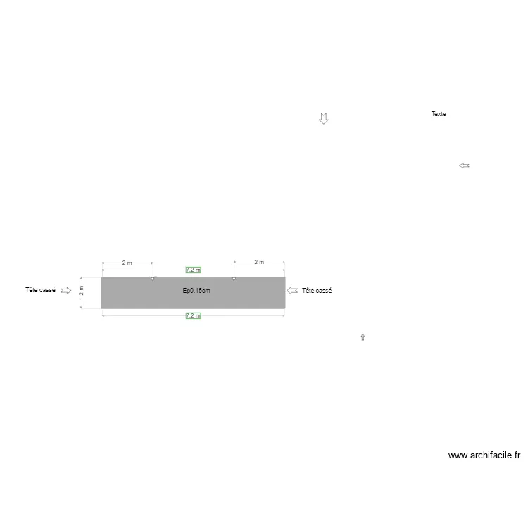 Plan de murs. Plan de 