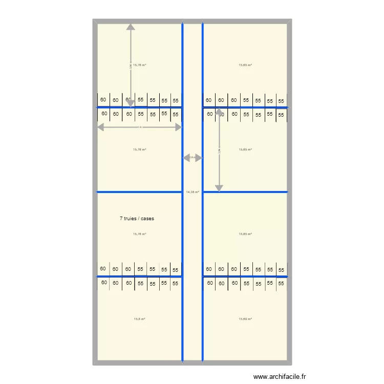 porcibel b4. Plan de 