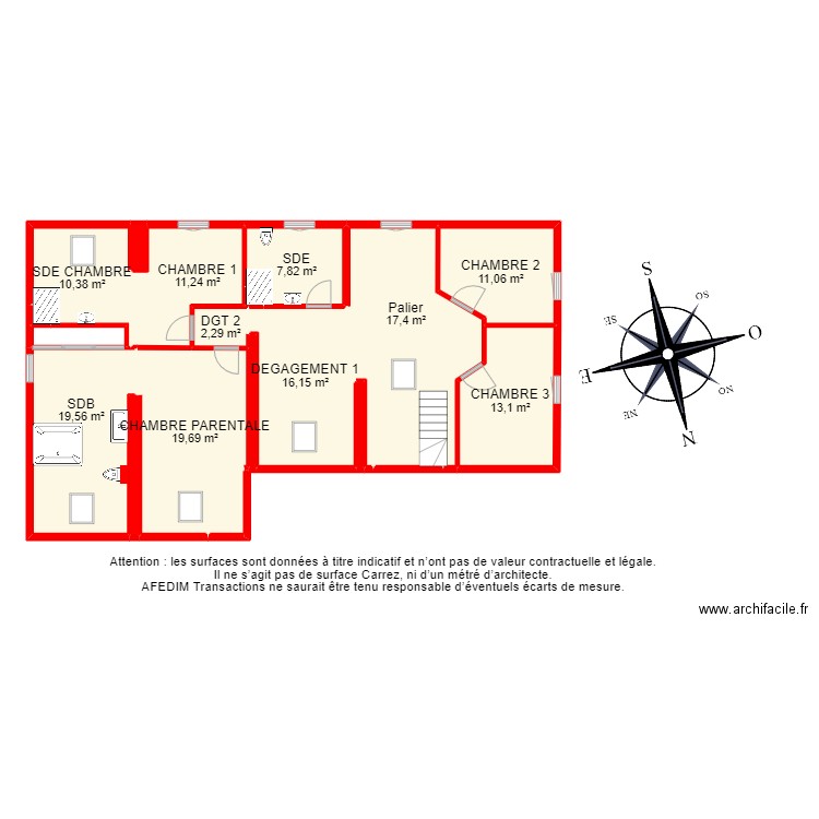 BI 12420 - ETAGE. Plan de 0 pièce et 0 m2