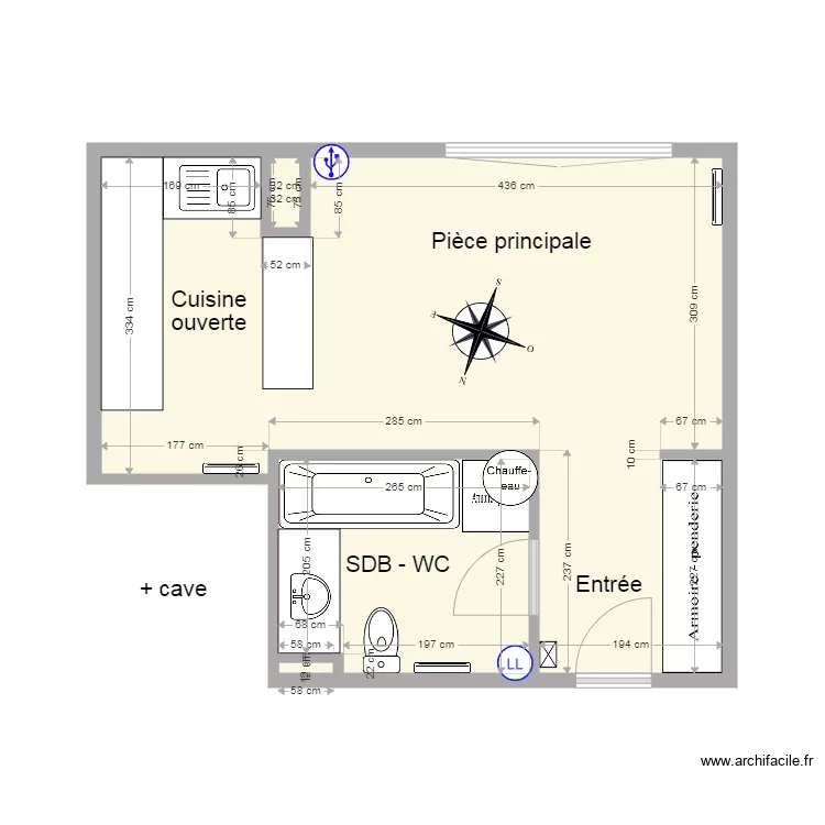 110 Colombes. Plan de 