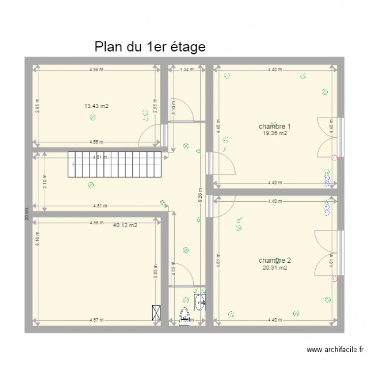 Plan ARDON étage BONNY. Plan de 0 pièce et 0 m2