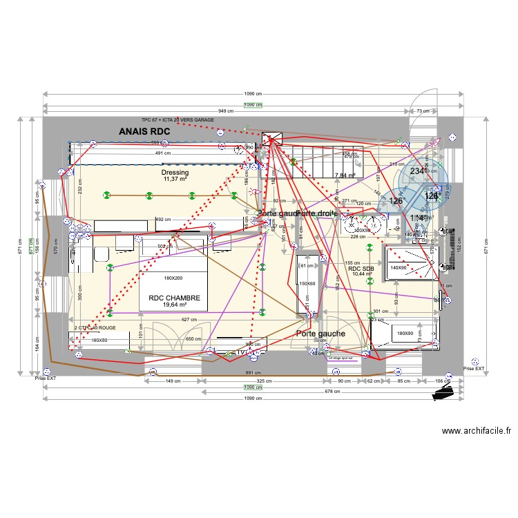 ANAIS BAT1 RDC ELEC 06 02 2023 v2. Plan de 5 pièces et 96 m2