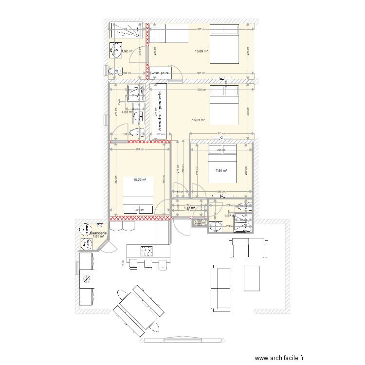 lebordelou CUISINE 2bis. Plan de 0 pièce et 0 m2