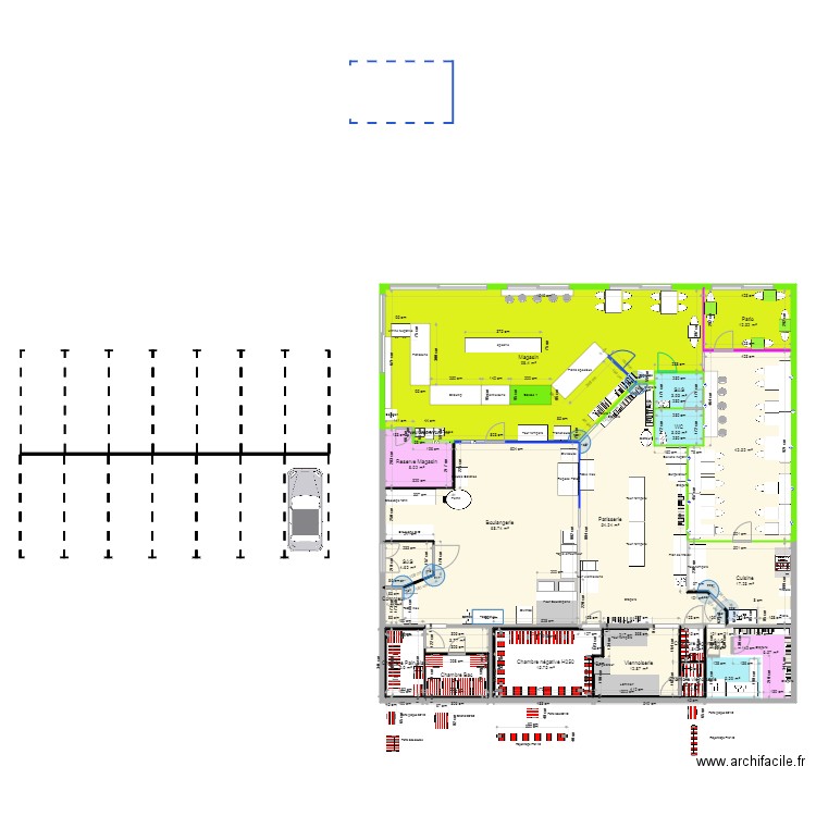 Projet Euromaster Viennoiserie avec patisserie bis. Plan de 0 pièce et 0 m2