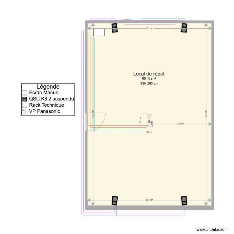 local de répet. Plan de 0 pièce et 0 m2