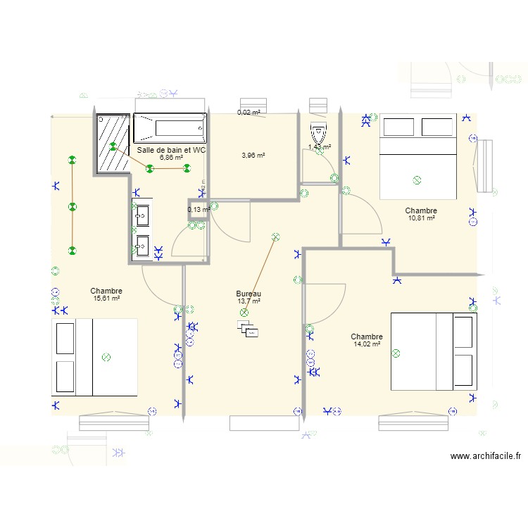 ELEC V4. Plan de 0 pièce et 0 m2