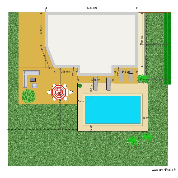 PLAN PERSO PISCINE. Plan de 0 pièce et 0 m2