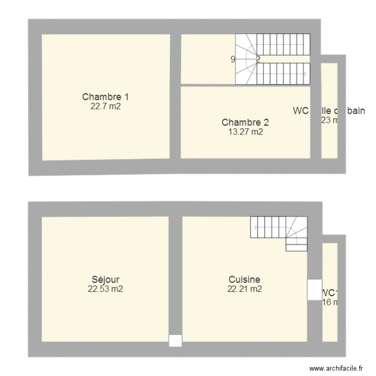 Maison coublevie. Plan de 0 pièce et 0 m2