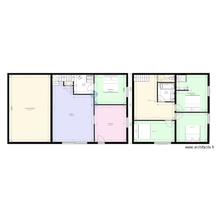 Plan Arthaz avec 1er étage. Plan de 0 pièce et 0 m2